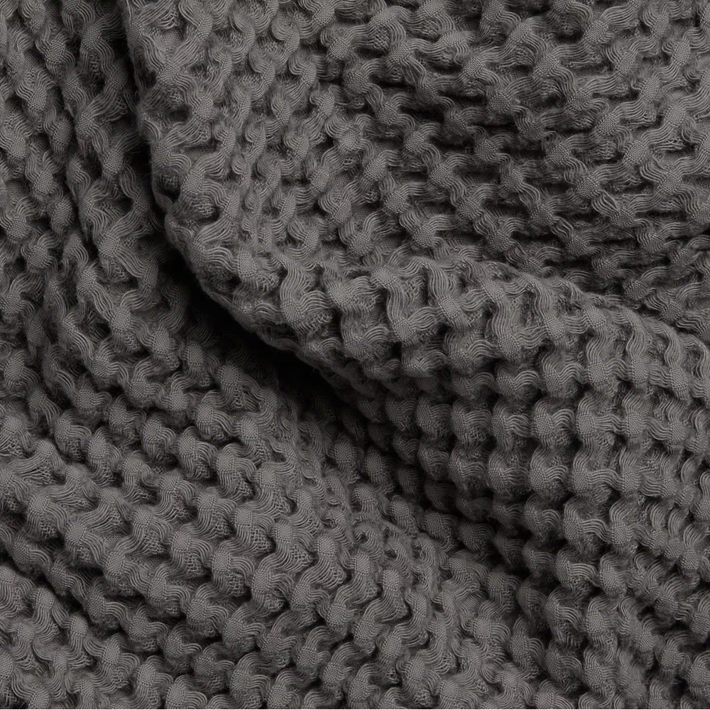 Set of 4 Waffle Bath Towels in Charcoal- Parachute Home